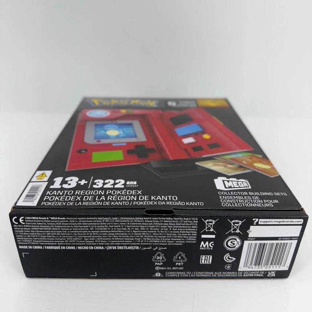 Pokemon Mega Construx Kanto Region Pokedex Collector Building Set‎ New